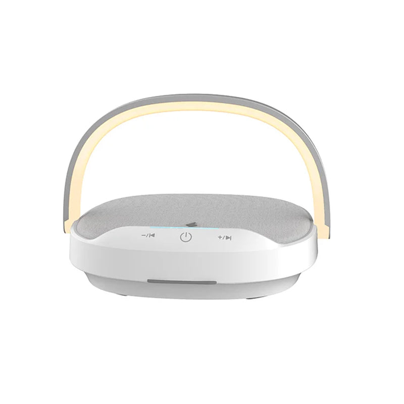 WiWU Portable 3 in 1 Wireless Charging Desk Lamp Speaker 15W Fast Wireless Charging