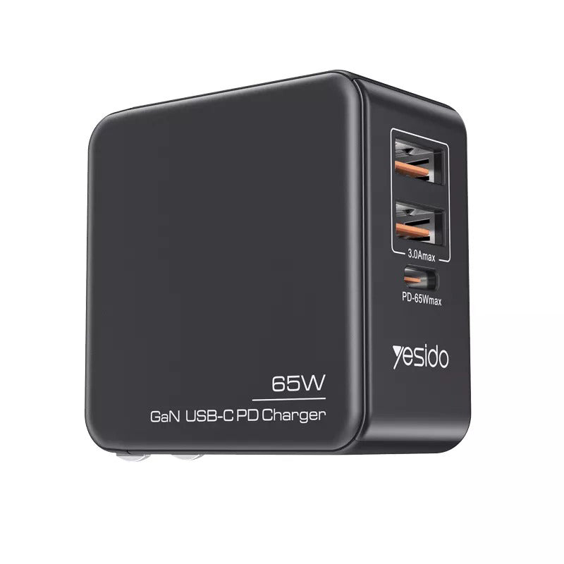 Yesido YC35 Gan 3 In 1 Combo 65W Mini Quick Charger