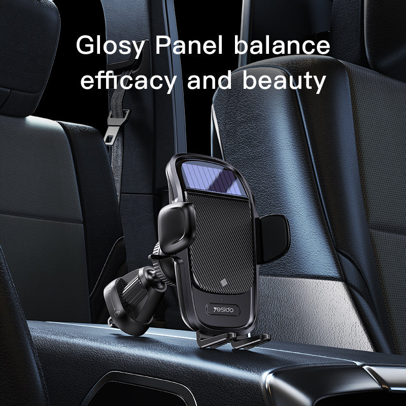 Yesido C164 Solar Panel Phone Charging & Phone Car Holder