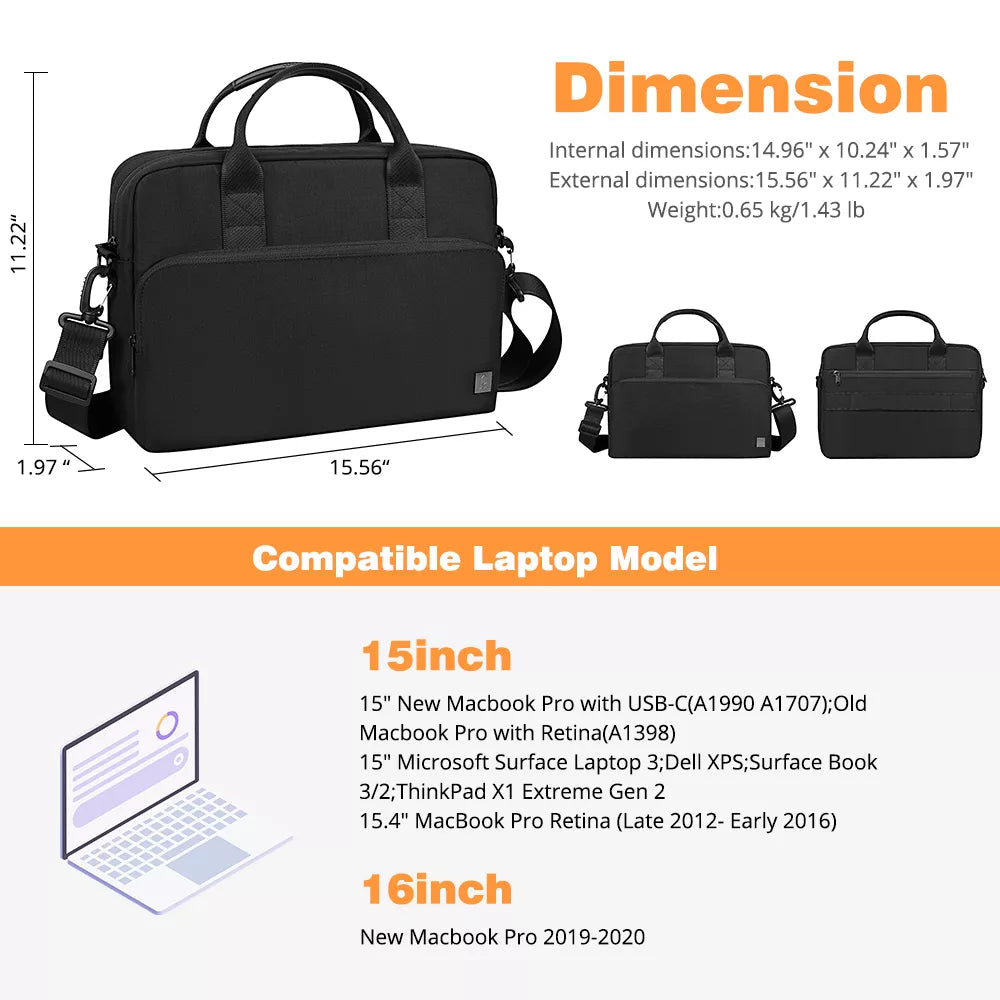 Alpha Double Layer Laptop Bag