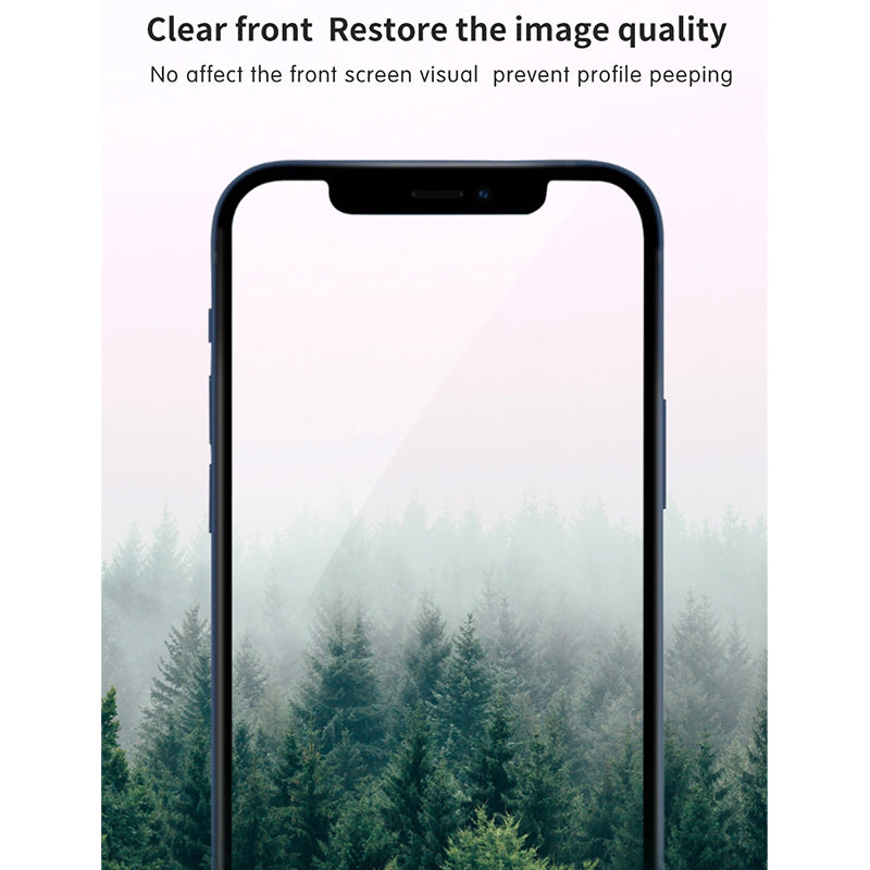 WIWU IPRIVACY HD ANTI-PEEP TEMPERED GLASS SCREEN PROTECTOR 2.5D FOR IPHONE - TRANSPARENT