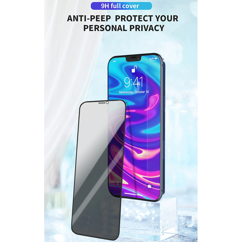 WIWU IPRIVACY HD ANTI-PEEP TEMPERED GLASS SCREEN PROTECTOR 2.5D FOR IPHONE - TRANSPARENT