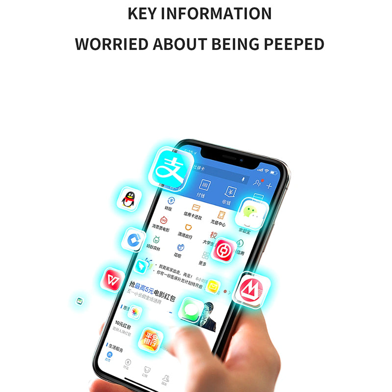 WIWU IPRIVACY HD ANTI-PEEP TEMPERED GLASS SCREEN PROTECTOR 2.5D FOR IPHONE - TRANSPARENT
