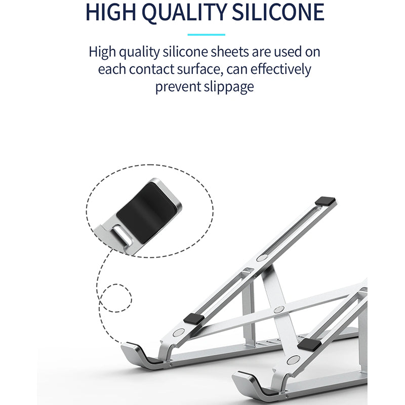 WiWU S400 Aluminum Alloy Folding Adjustable Lightweight Durable Laptop Stand