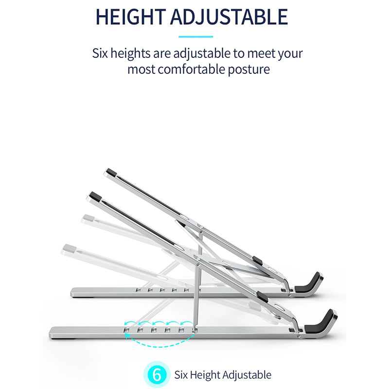 WiWU S400 Aluminum Alloy Folding Adjustable Lightweight Durable Laptop Stand